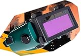 タクミスイッチ (Takumiswitch) 自動感光式 溶接面 溶接 マスク 遮光面 万能型 (黒)