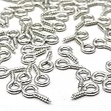 【BEAUTY PLAYER】ネジヒートン 4*8mm シルバー＊100個 uvレジン モールド 付属品 アクセサリー パーツ 金具 ハンドメイド 手芸 クラフト DIY