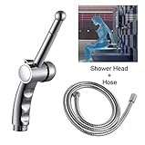 camaTech トイレ用 手持ち式 シャワーホース 59インチ 浣腸用シャワーヘッド付き 腟部 肛門部 洗浄キット 結腸洗浄 システム クリーナー