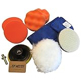 〈TOP MEISTER〉電動 ポリッシャー スポンジ ウール バフ 洗車タオル セット 選べる 3サイズ 80 / 100 / 125mm　（100mm）