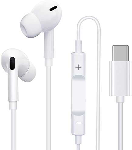 Amazon.co.jp: イヤホン ヘッドホン Type-C 音量調節 通話対応