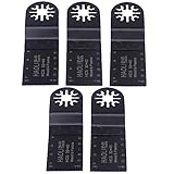 5pcsユニバーサル32.5mm HCSブラック振動マルチツールウッドカッターソーブレードフェインドレメルボッシュ用
