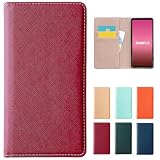 AQUOS sense3 / sense3 lite / sense3 basic 専用 ケース SH-02M SHV45 SH-M12 SH-RM12 SHV48 カバー 手帳型 手帳 バイカラー 2つ折り 手帳型ケース スマホケース sh02m shm12 SH-02Mケース SHV45ケース SH-M12ケース アクオス 北欧サフィアーノ レッド×ゴールド