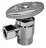 Everflow Supplies 71138PR-NL Premium Lead Free 3/8-Inch FIP x 3/8-Inch OD Compression Multi Turn Ang