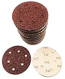 えらべる 16種類 マジック サンド ペーパー ディスク サンダー 用 125mm 100枚 セット (01 ＃４０)