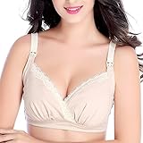 YOURUO マタニティブラ ハーフトップ ブラジャー 授乳しやすい ストラップオープンタイプ 授乳用ブラジャー ノンワイヤー