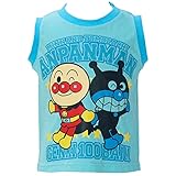 【本体綿100％】2017年 夏物 アンパンマン 天竺 アンパン＆バイキン ２ショット ランクル Anpanman サックス◇80cm