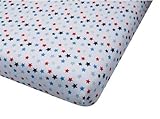 Big Oshi Jersey Knit 100% Cotton Fitted Crib Sheet, Stars by Big Oshi