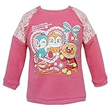 2014年 アンパンマンガール 袖レース付き トレーナー ANPANMAN　Anpanman Girl ピンク◇90cm