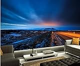 カスタム3d壁画Papel De Parede Iceland scenery道路Sky Nature壁紙リビングルームソファテレビ壁寝室3d壁紙 3Ds472240