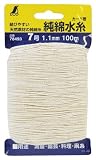 シンワ測定 純綿水糸 カード巻 7号 1.1mm 100m 78493