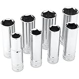 Wilmar W32300 8-Piece 1/2-Inch Drive SAE Deep Socket Set [並行輸入品]
