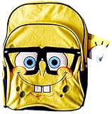 16" Spongebob Squarepants Backpack Large ~ Nerdy Glasses Style [並行輸入品]