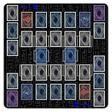 【CARD ONE】プレイマット カードゲーム ラバープレイマット バトルシート 2人用 60x60cm 滑り止め 対戦用