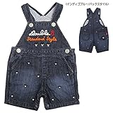 （ミキハウス）MIKIHOUSE ダブルB【DOUBLE B】 プチベア デニムオーバーオール 90cm (インディゴブルー /33)