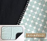 お出かけ時の急なおむつ替えに★　おむつ替えシート　【日本製】　防水マット　ファムベリー (オパールグリーン)