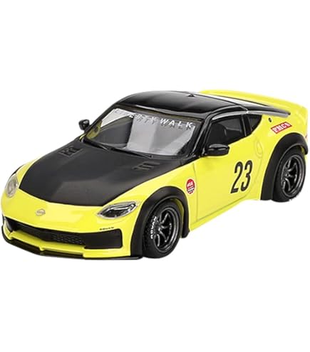 Amazon | MINI GT 1/64 ニッサン Z LB☆NATION WORKS イカズチイエロー
