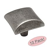 Cosmas ® 6262 WN風化ニッケルモダンキャビネットハードウェアノブ – 1 – 1 / 16 " Inch Square – 10パック
