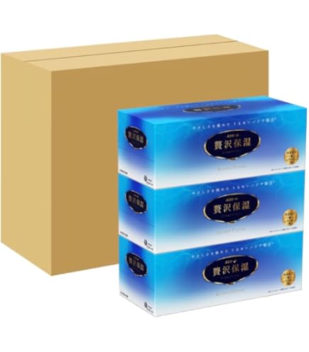 【新品】エリエール　贅沢保湿　30箱まとめ買いセット（箱ティッシュ） エリエール保湿ティッシュ200組×30箱、パルプ100%