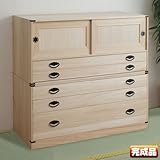 桐タンス引戸2杯＋桐3段チェスト HI-2001