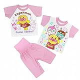 (バンダイ)BANDAI 半袖パジャマ アンパンマン 腹巻付 2トップス ピンク 90