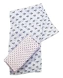 Plum Collections Pattern Cotton Muslin Squares Swaddle Wraps (X-Large, Anchor Design, Pack of 2) by 