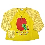 スモック ベビー&キッズ はらぺこあおむし プリント 長袖スモック ポケット付 男の子 女の子 j-oh3615 90cm クリーム