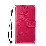 UNEXTATI iPhone 6 / iPhone 6S ケース 手帳型 保護 ケース 高品質 PU レザー ストラップ付き カード収納ケース カバー 耐衝撃 スタンド機能 付き Apple iPh