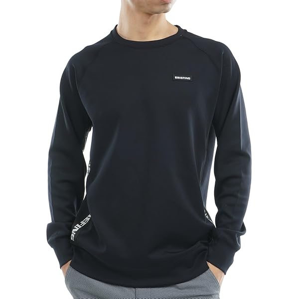 Amazon.co.jp: [ブリーフィング] クルーネックシャツ MS SIDE