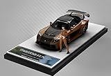 1/64 mini station マツダ RX7 ヴェイルサイド VeilSide メタリックブラウン カーボンボンネット フィギュア付き [並行輸入品]