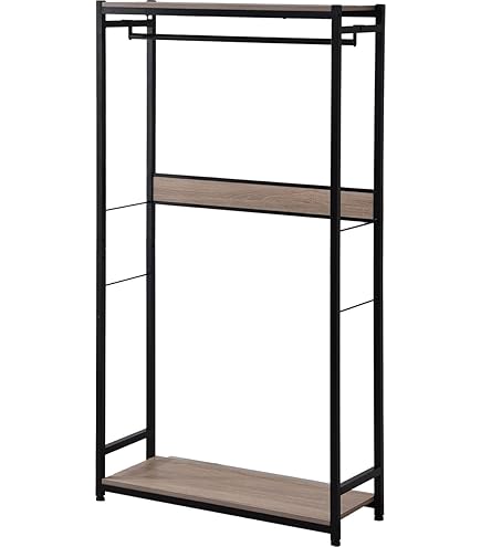 Amazon｜[山善] ハンガーラック 木製 全体耐荷重100kg ハンガー