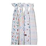 [ エイデンアンドアネイ ] ADEN+ANAIS おくるみ 4枚セット モスリンコットン クラシック スワドル ペーパーテイルズ（2057） SWADDLING WRAPS paper tales 