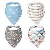 Meaiguo Baby Bandana Drool Bibs,Absorbent Cotton Gift Set for Boys Girls by MEAIGUO