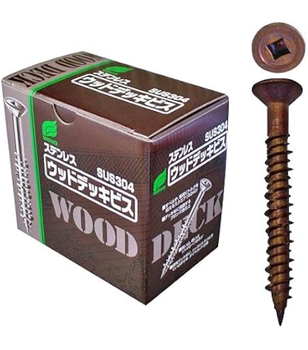 Amazon | ウイング ステンウッドデッキビス 55mm | 木ねじ | DIY・工具 