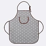 7色展開　子供用　綿100％エプロン+三角巾セット【bebenew04】 (フリー, サンダーグレー)