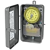 Intermatic T1975R SPDT 24 Hour 125-Volt Time Switch with 3R Outdoor Steel Enclosure and Skipper Whee