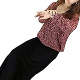 マタニティ ワンピース ニットスーツ 二点セット 授乳口 付き ロング 丈 フリル ファスナー 産前産後 ルームウエア レディース ゆったり 楽ちん 春 秋 冬