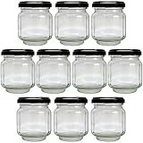 ジャム瓶 SR100ST 115ml -10本セット- (（ふた）黒53RTS-D)