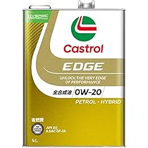 Amazon | Castrol(カストロール) エンジンオイル 0W-20 EDGE API SQ 4L