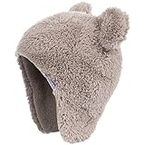 (トレスパス) Trespass 赤ちゃん・ベビー用 ムーシュー フェークファー 耳あてつきベビーハット キャップ 帽子 冬 (ワンサイズ) (オートミール)