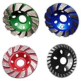 Flameer 4個セット　４色　ダイヤモンド砥石　石グラインダー　花崗岩、セラミックなど　研磨　研削　工具パーツ　砥石