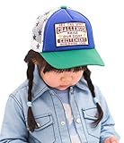 (ビグッド)Bigood 赤ちゃん ベビー 帽子 子供 ハット 野球帽 ベースボールキャップ メッシュ 星柄 男の子 女の子 カジュアルキャップ 日よけ お出かけ（緑・52cm）