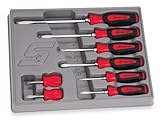Snap-On 8 Piece Screwdriver Set, 5 Flats/3 Phillips, Part #SGDX80BR 141［並行輸入］