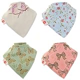 (ジッピー)Zippy 赤ちゃん（女児） 幼児用 バンダナスタイル よだれ掛け （ビンテージセット 4枚パック)