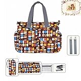MSMオリジナル花柄デザイナーおむつトートバッグ レッド