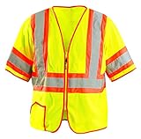 Occunomix LUX-HSCLC3Z-Y2X Classic Mesh Two and Three Tone High Visibility Standard Vests, XX-Large, 