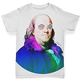 Twisted Envy Benjamin Franklin Rapperベビー幼児用面白い手織り印刷ベビーTシャツ US サイズ: S カラー: ホワイト