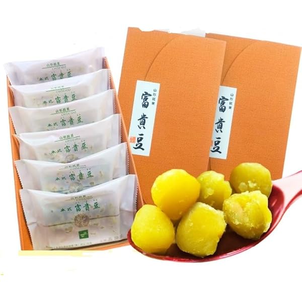 ふきまめ Amazon | 和菓子 山形 老舗 長榮堂 富貴豆 100g×6個 ふうき豆 ふうき