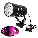 植物ライト 植物LED ライト 植物育成用 12W クリップ式 360度調節可能 水耕栽培ランプ 室内栽培ランプ ガーデン温室 赤/青LED 低消費電力 省エネ