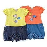 mother goose (マザーグース ) 半袖グレコ (70～80cm) キムラタンの子供服 (11604-181b) イエロー 70